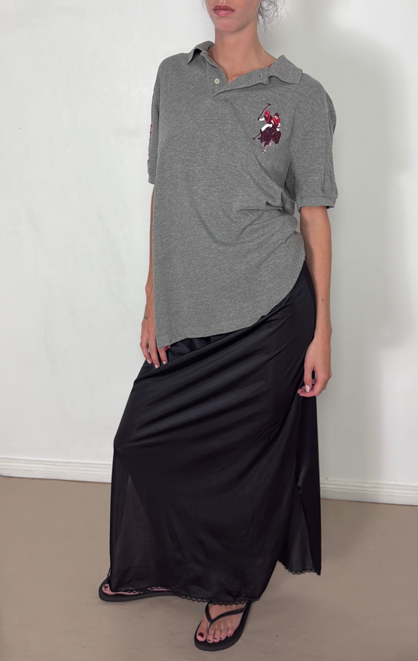 1990s silky skirt