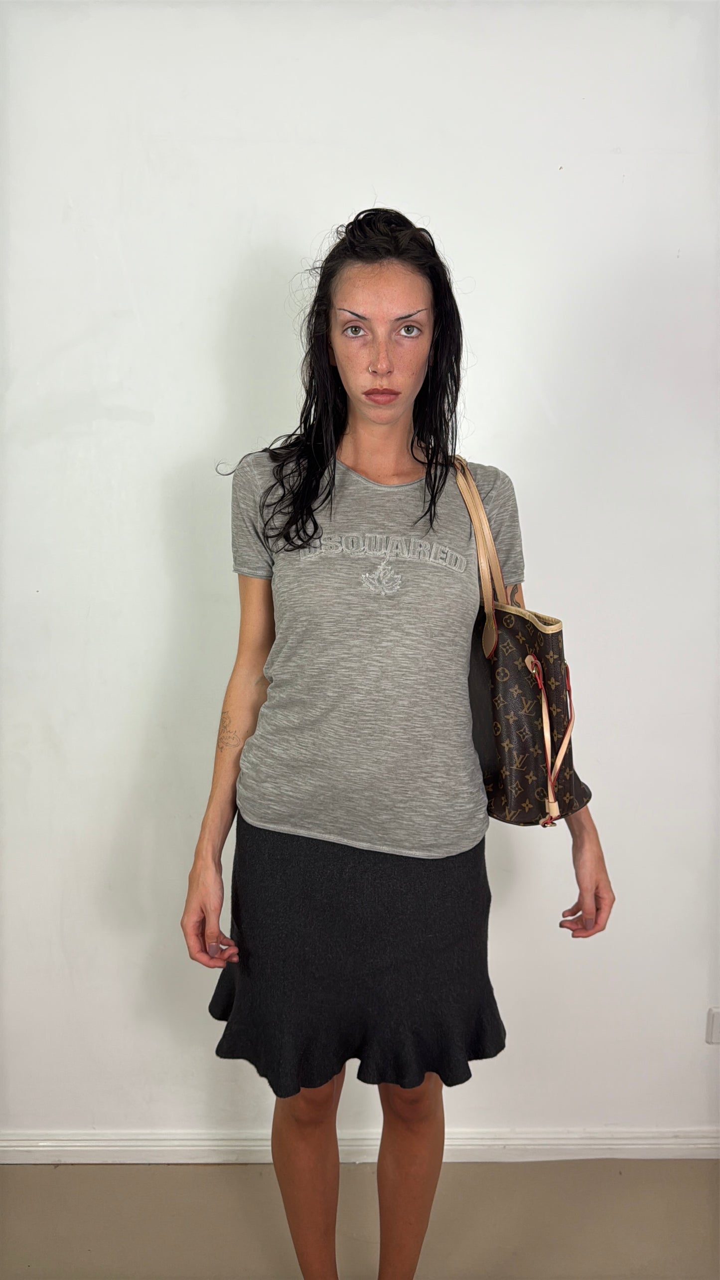 1990s knit skirt