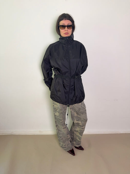 2000s belted rainjacket