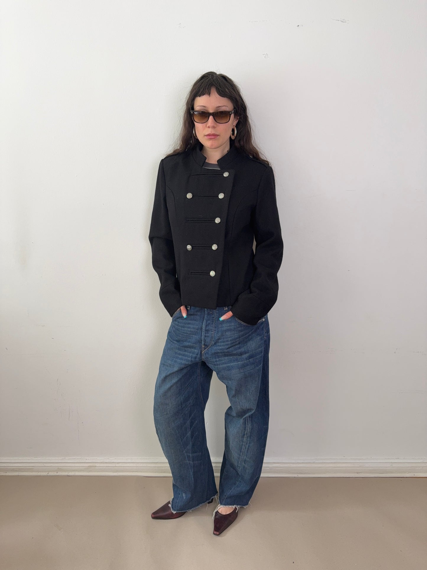 2000s napoleon jacket black