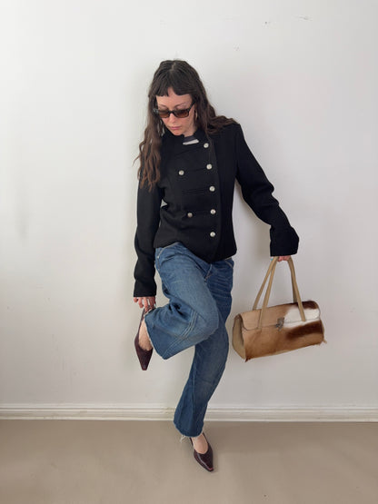 2000s napoleon jacket black
