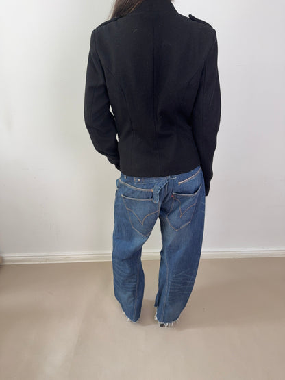 2000s napoleon jacket black
