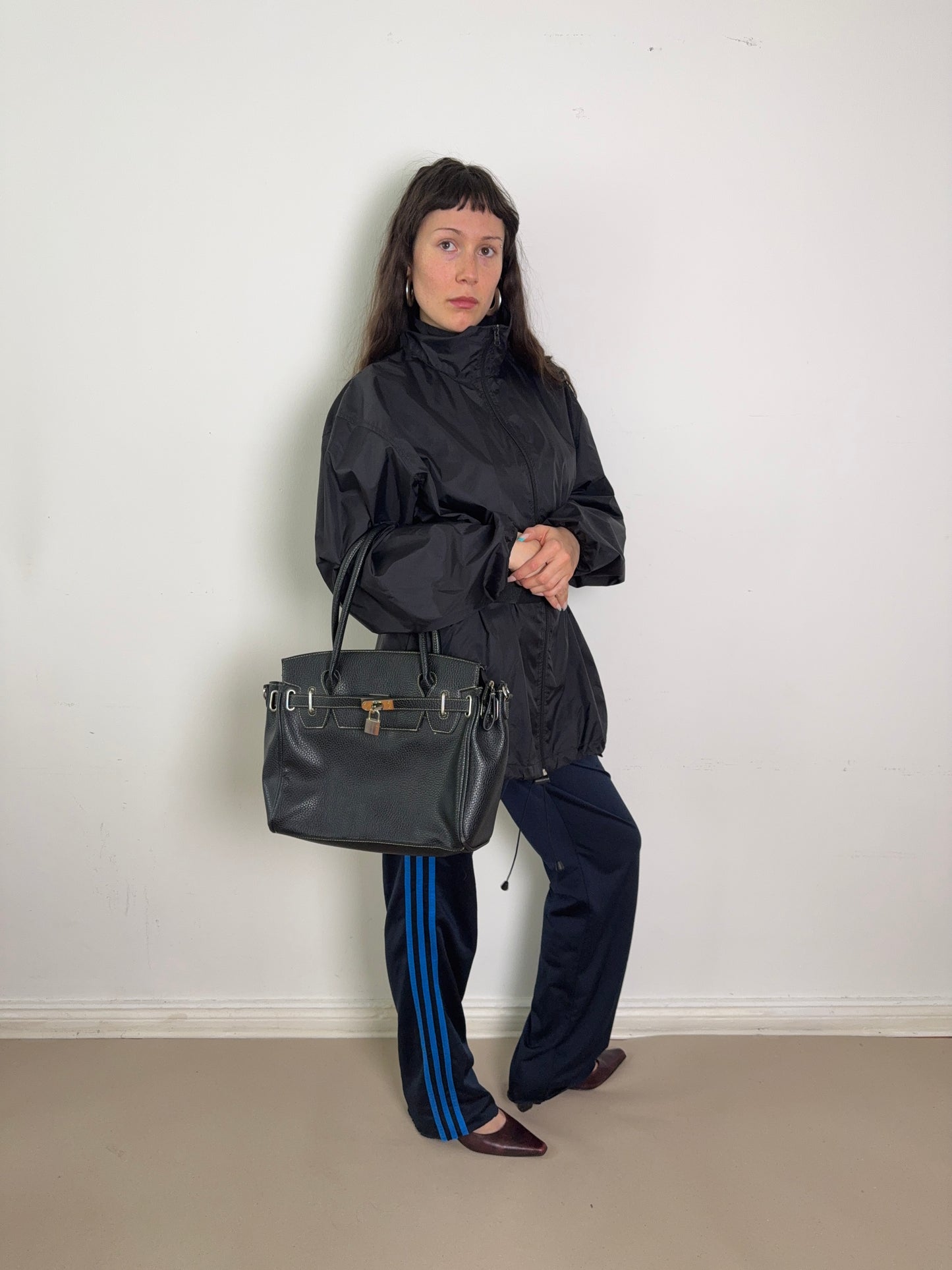 2000s belted rainjacket