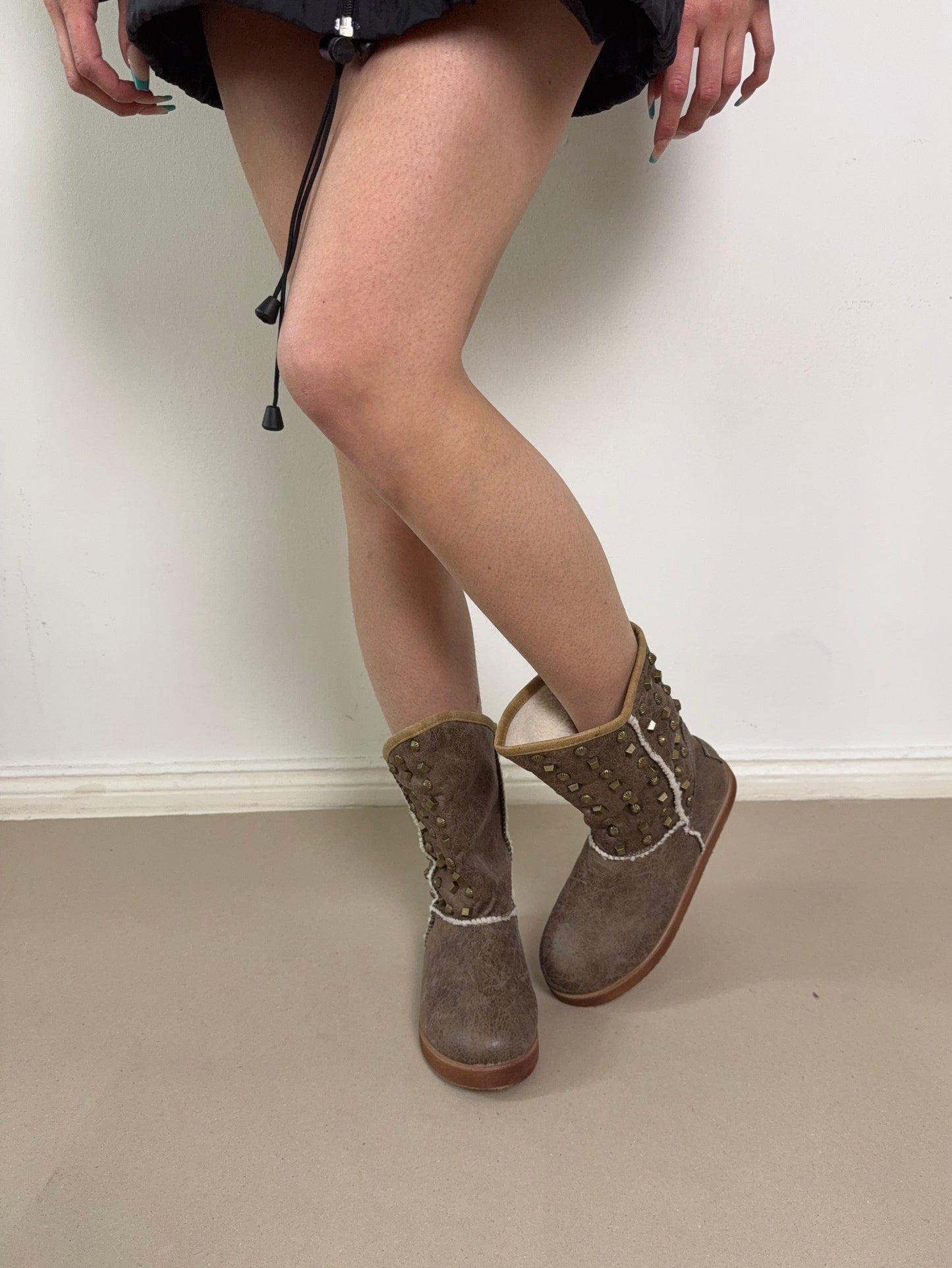 2000s deadstock studded boots
