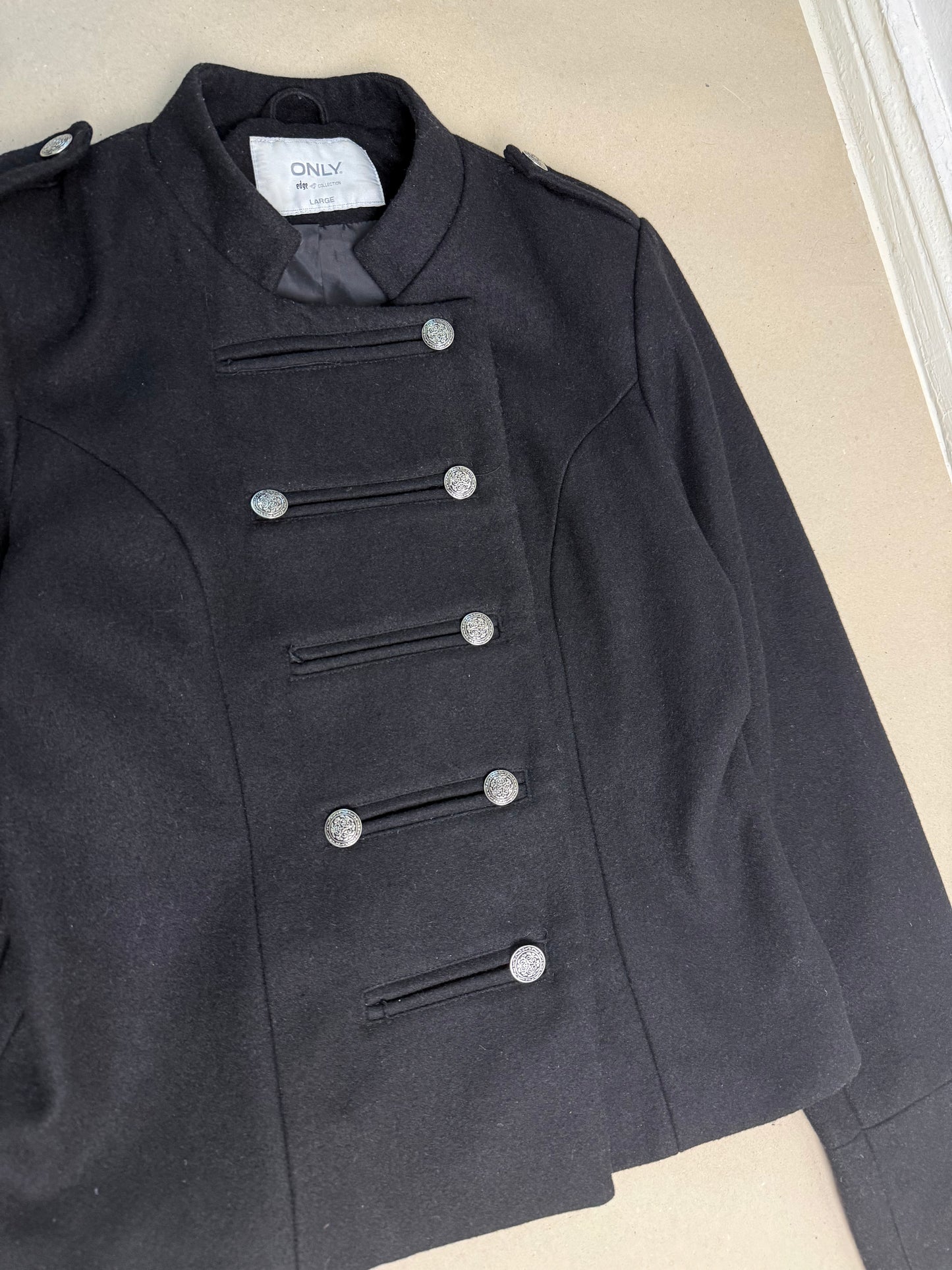 2000s napoleon jacket black
