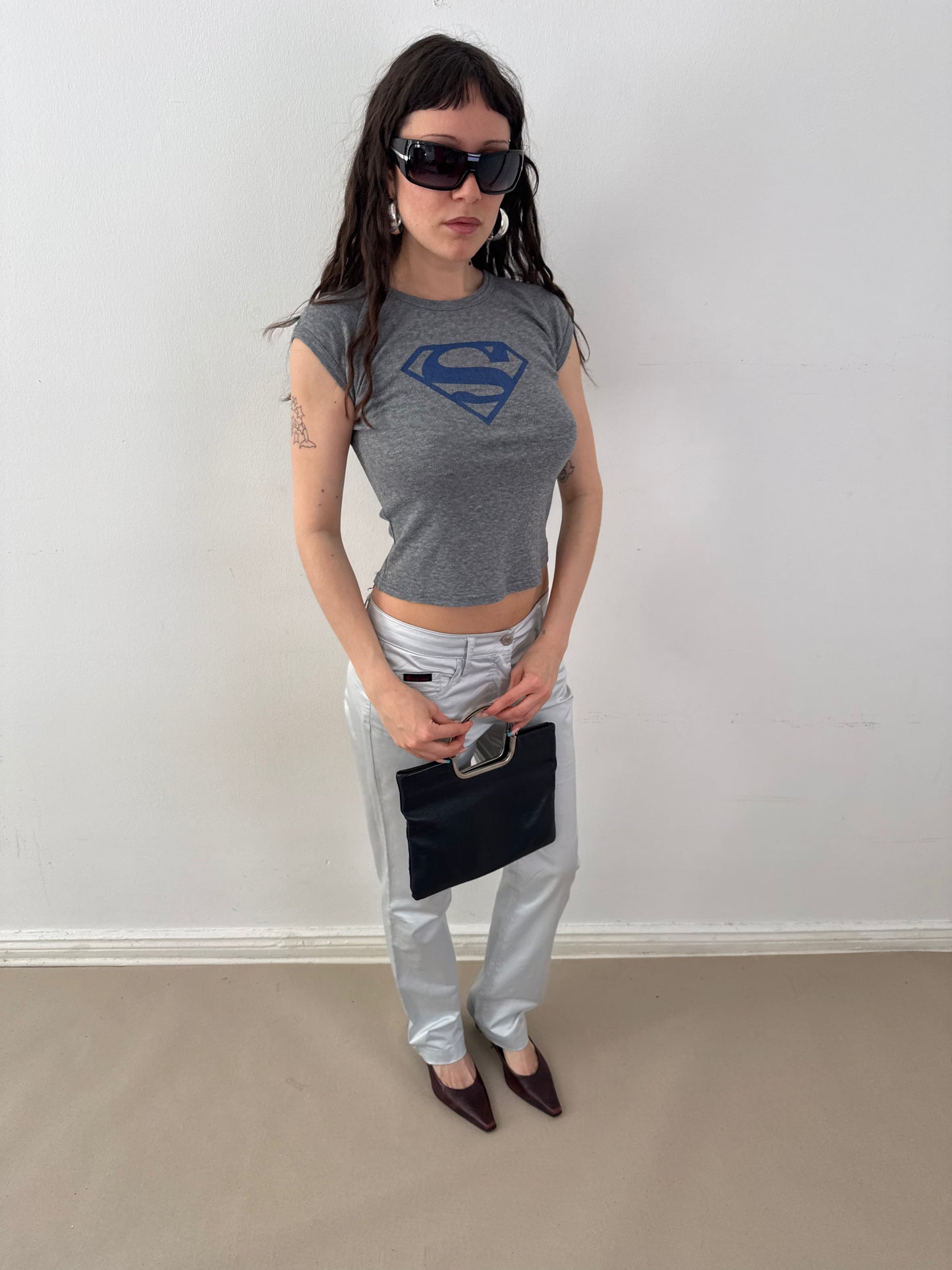 2000s Dolce&Gabbana silver pants