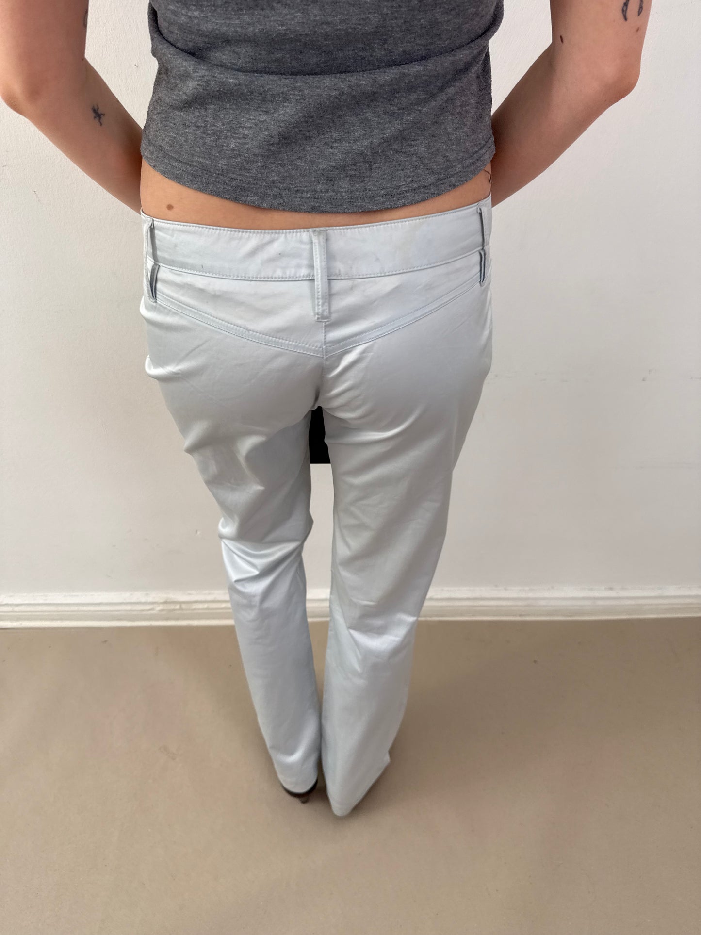 2000s Dolce&Gabbana silver pants