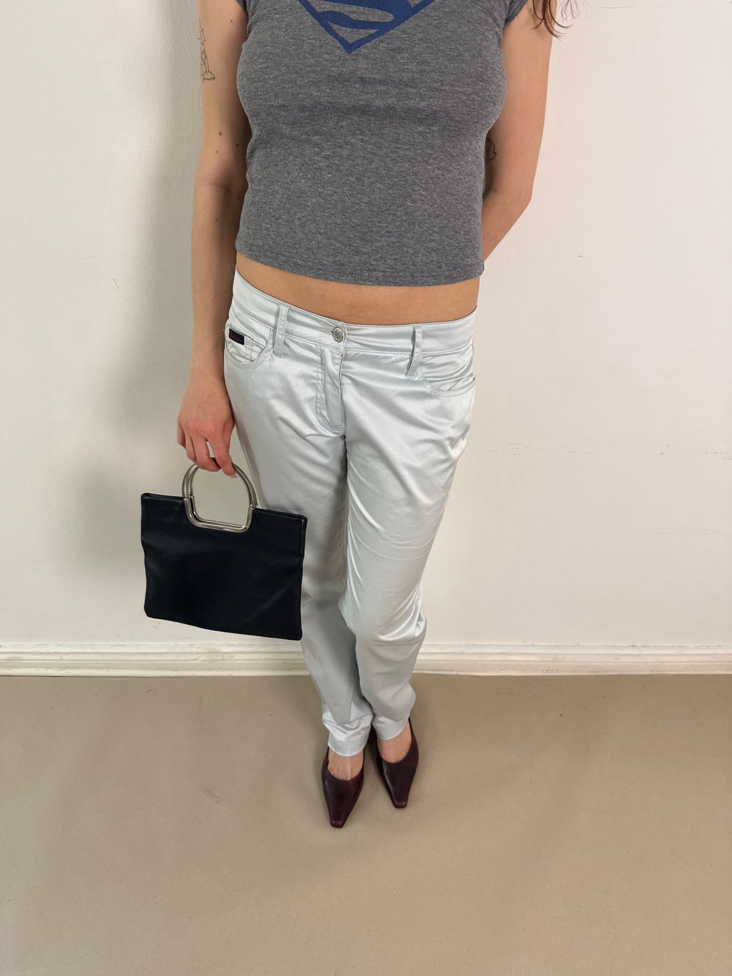 2000s Dolce&Gabbana silver pants