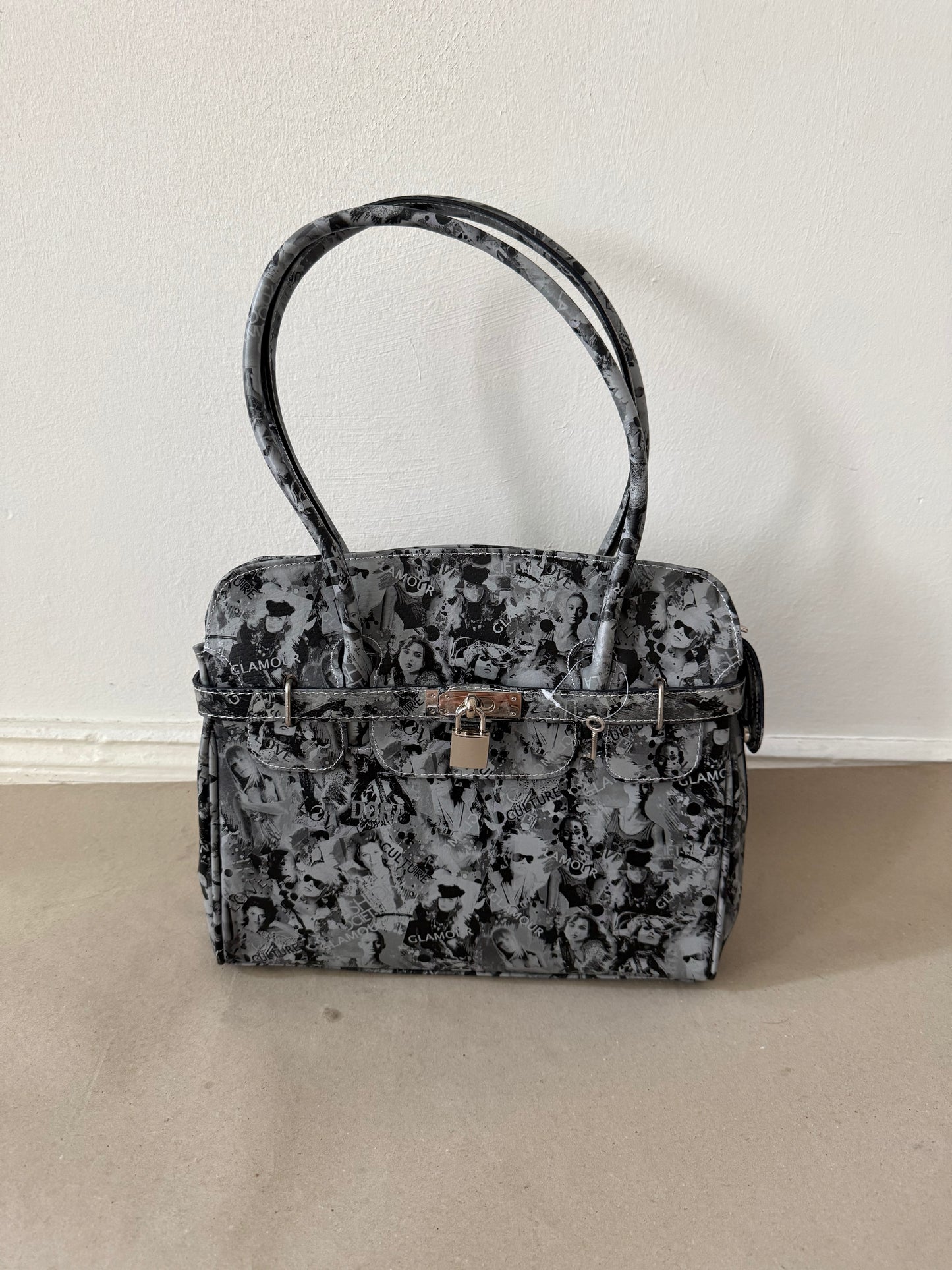 2000s leather firkin bag