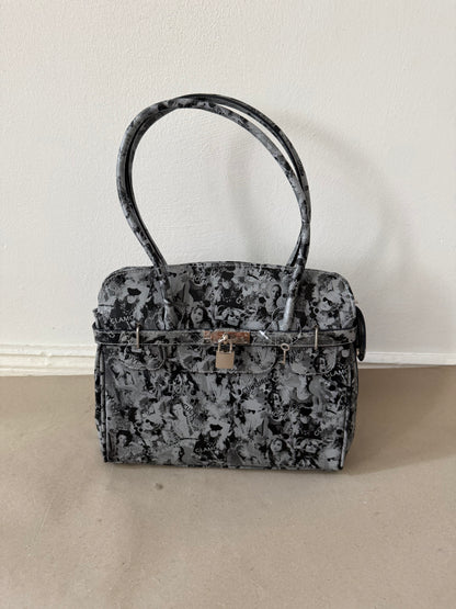 2000s leather firkin bag