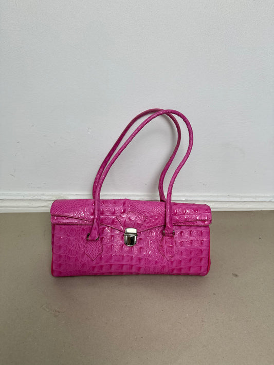 1990s pink leather bag