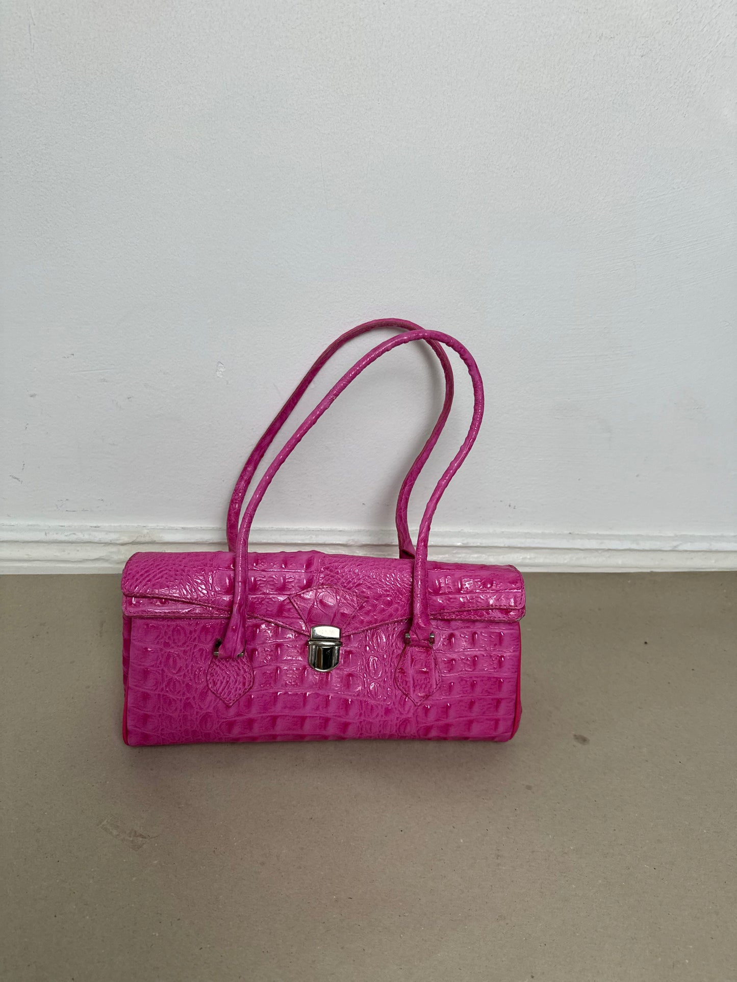 1990s pink leather bag