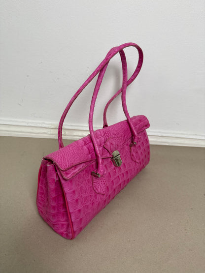 1990s pink leather bag
