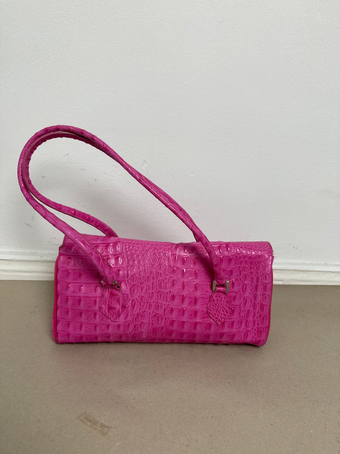1990s pink leather bag