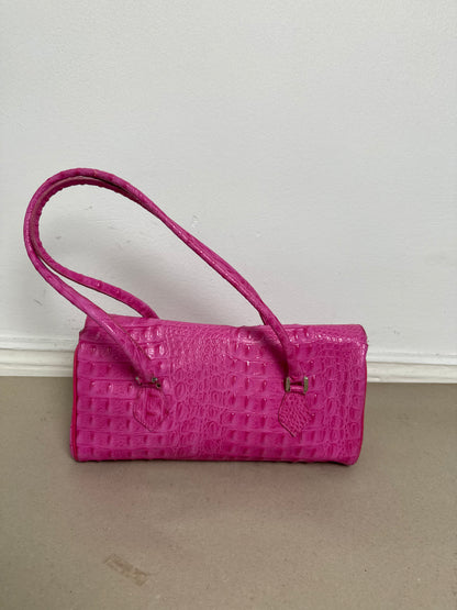 1990s pink leather bag