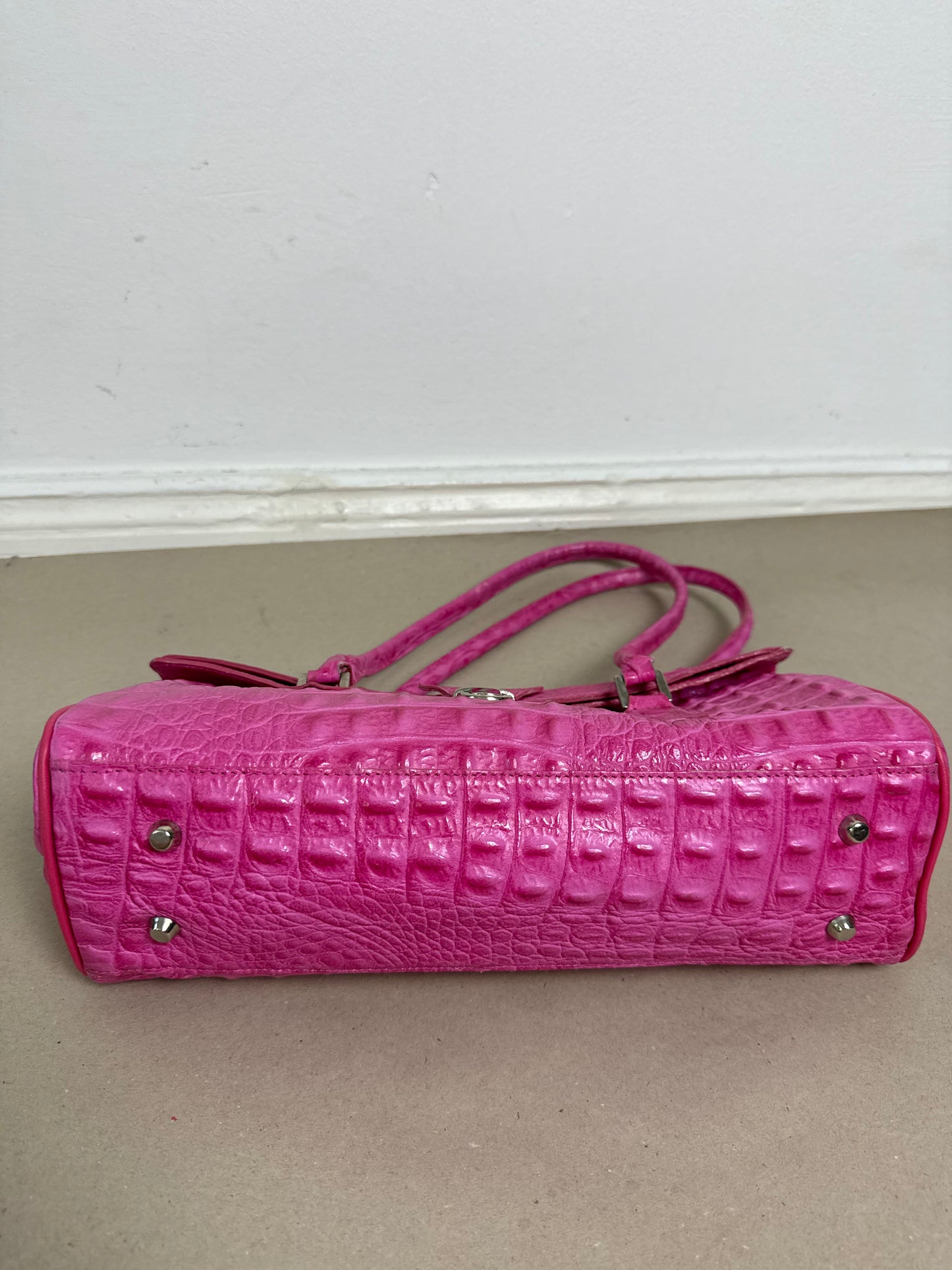 1990s pink leather bag