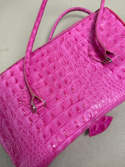 1990s pink leather bag