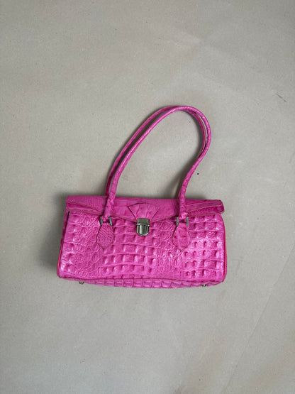 1990s pink leather bag