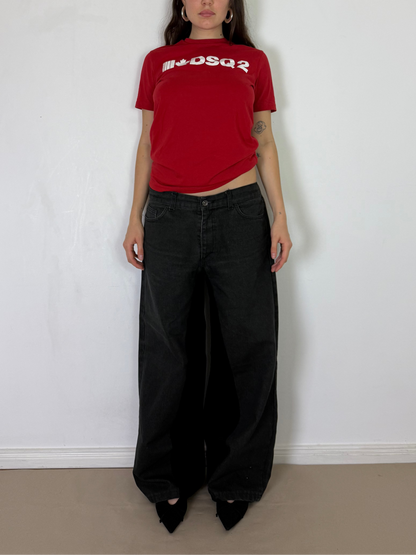 1of1 black baggy jeans
