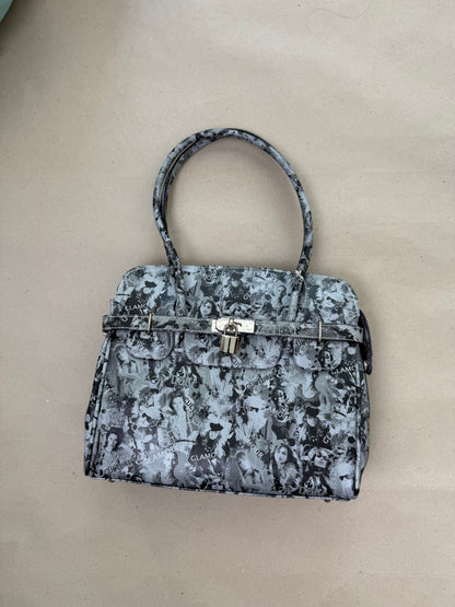 2000s leather firkin bag